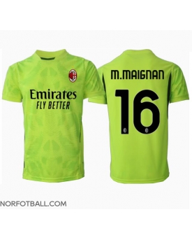Billige Fotballdrakt AC Milan Mike Maignan #16 Keeper Replika Tredjedrakt 2024-25 Kortermet